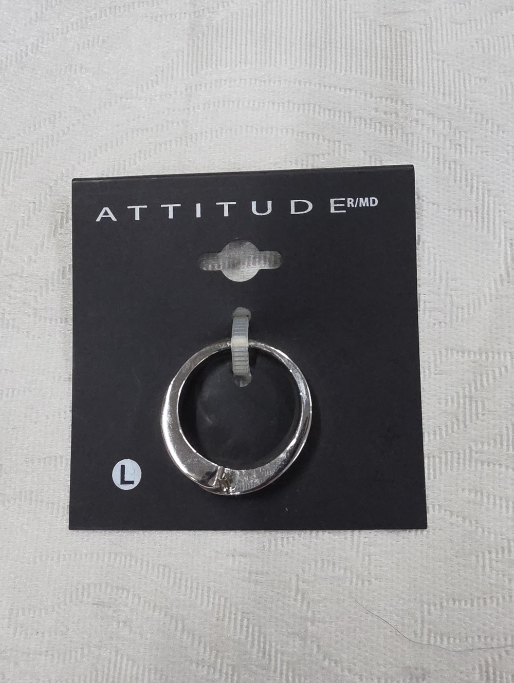 ATTITUDE Silver Statement  Ring